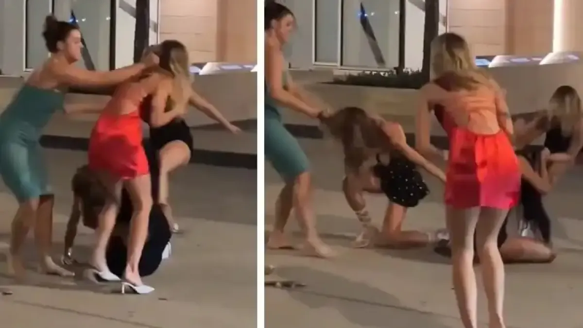 Брутален женски бой втрещи мрежата Видео 18+