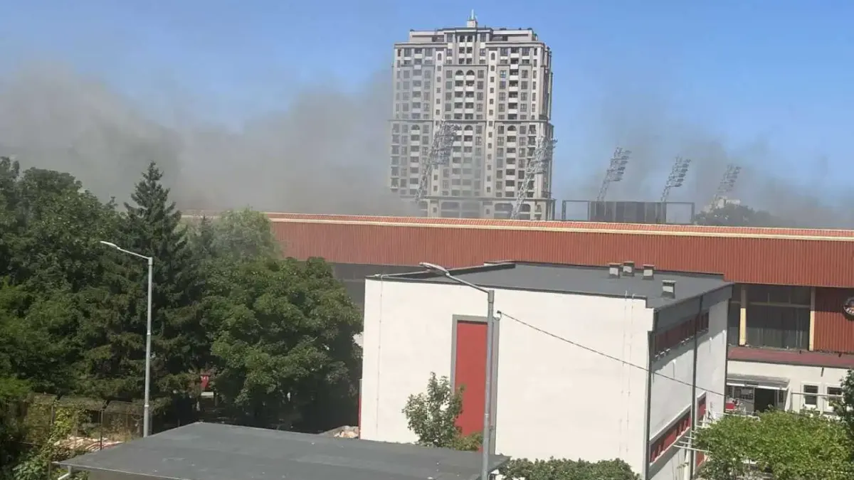 Голям пожар в Бургас Видео