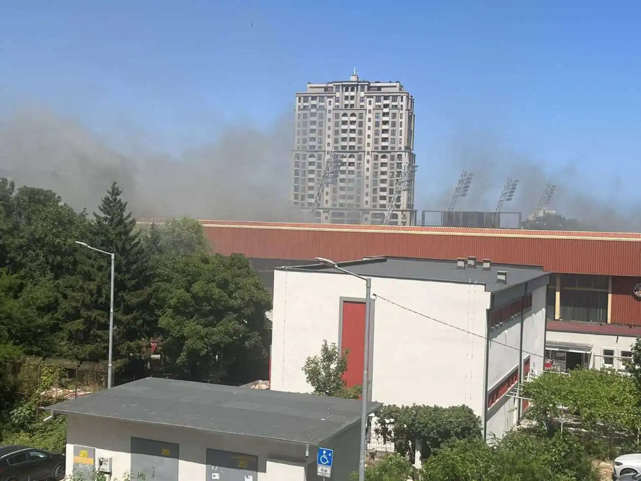 Голям пожар в Бургас Видео