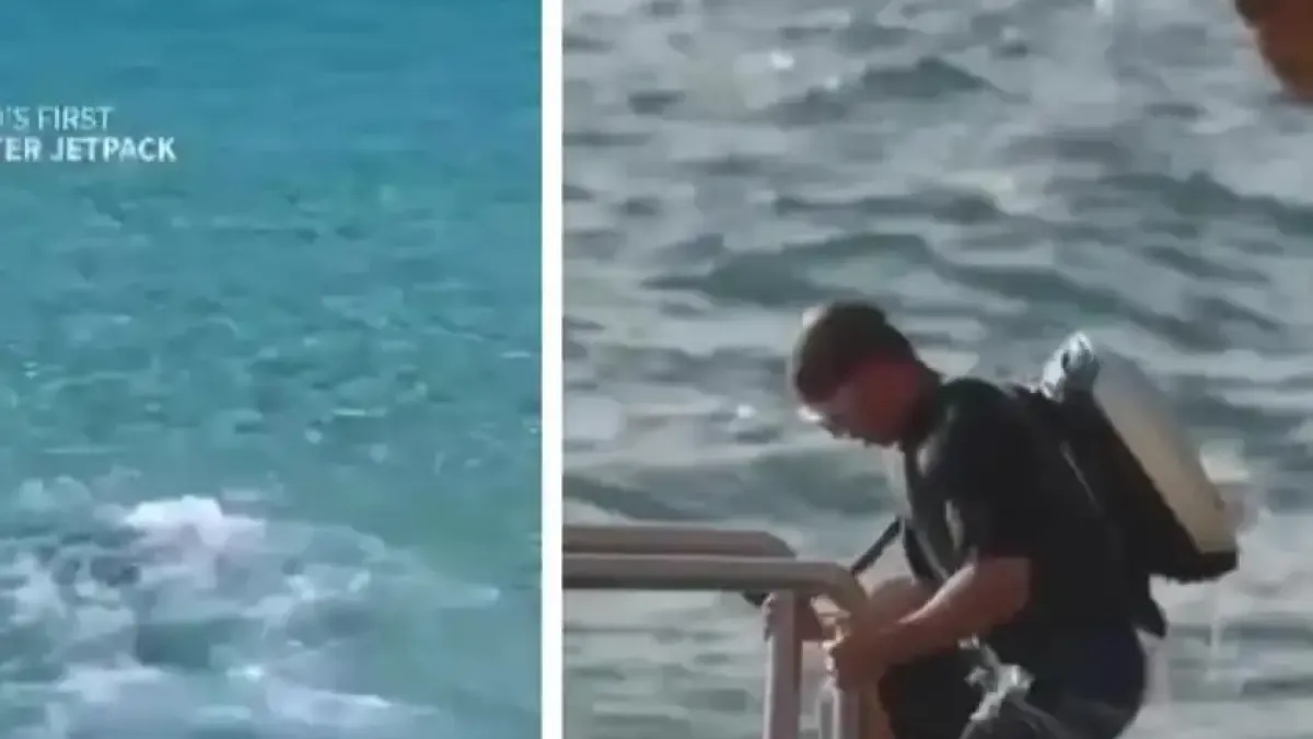 Уникално: Разработиха първата в света подводна реактивна раница Видео