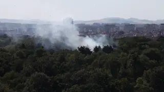 Огнен ужас в сърцето на София Снимки