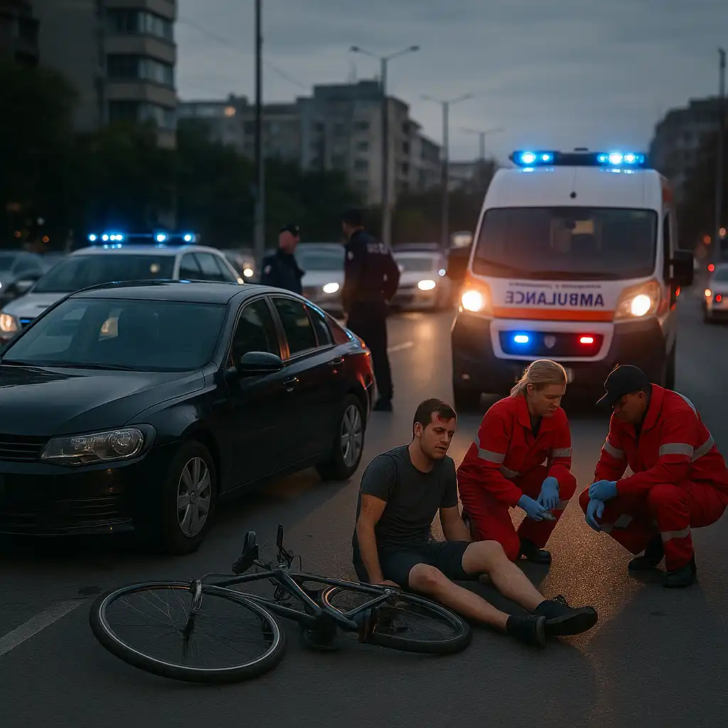 Катастрофа с ранен велосипедист на столичния бул. "Черни връх"