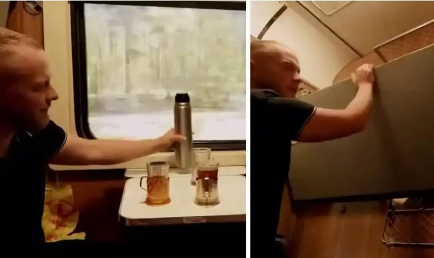 Необичайно: Мъж си създаде купе на влак у дома Видео