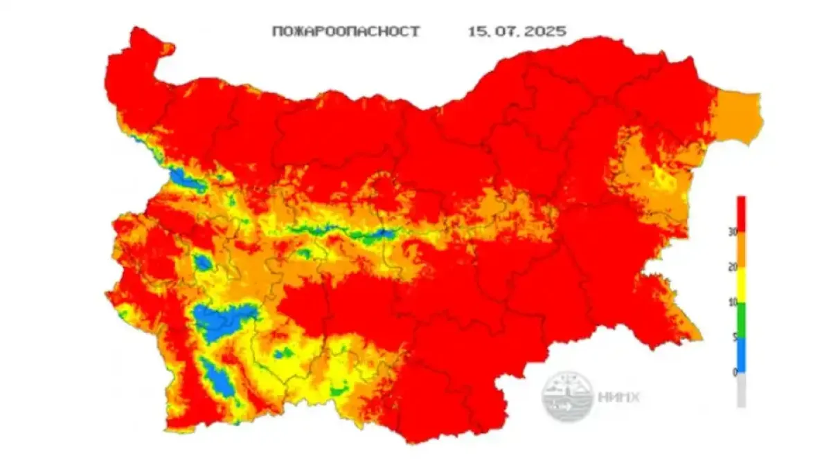 Картата на България почервеня, на тези места ще е страшно