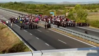Нов кошмар за шофьорите, АМ "Тракия" под блокада