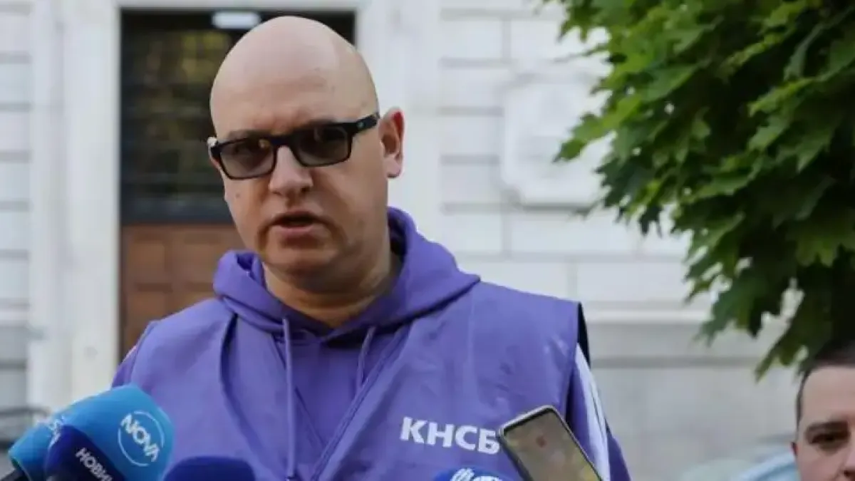 Вицепрезидентът на КНСБ показа синини след ареста си на протест в с. Труд