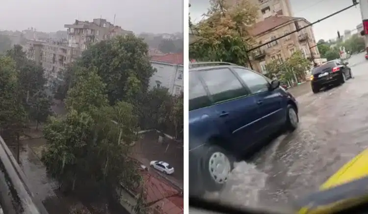 Библейска буря удари Северозапада: Лом е под вода, в Пловдивско е страшно! Видео