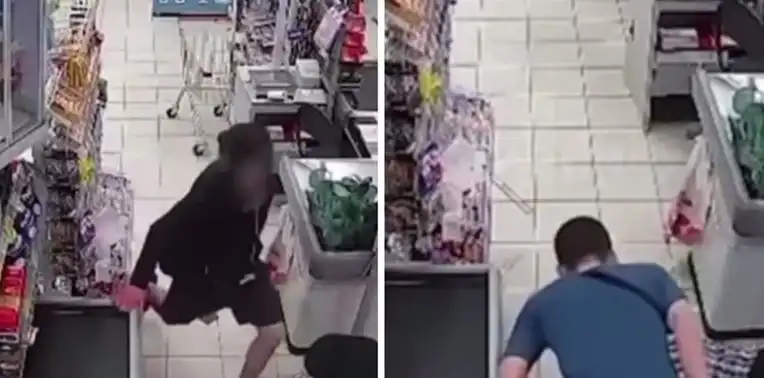 Брутална агресия в магазин потресе България Видео 18+