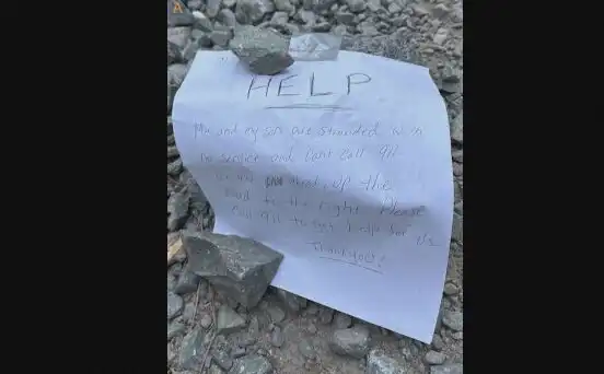 Майка и син спасени в гората след бележки под камъни Видео