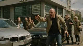 Страх и ужас в София: Шофьор с BMW извади пистолет след катастрофа!