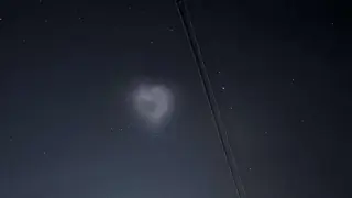 Рядко явление се появи в небето над наш град Снимки