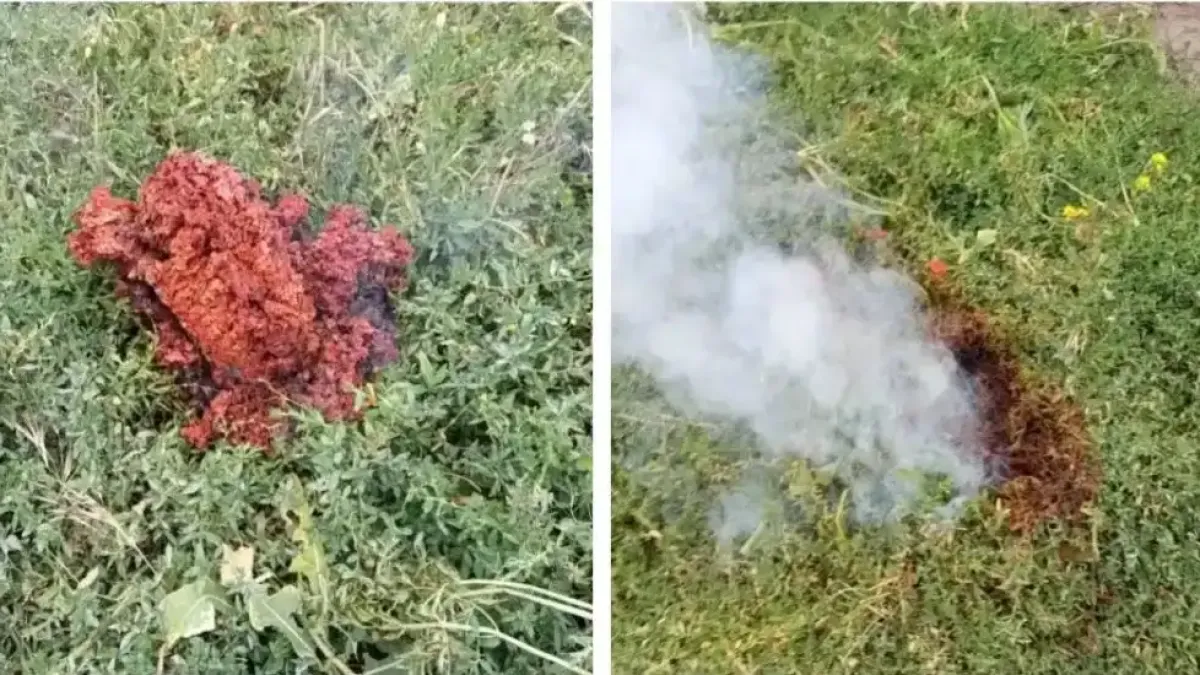 Официално: Установиха произхода на червената маса, паднала в Якоруда