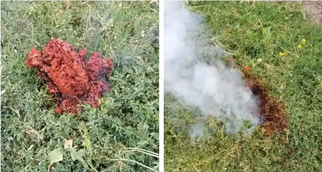 Официално: Установиха произхода на червената маса, паднала в Якоруда