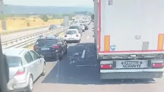 Верижна катастрофа затапи АМ "Тракия" в посока Бургас