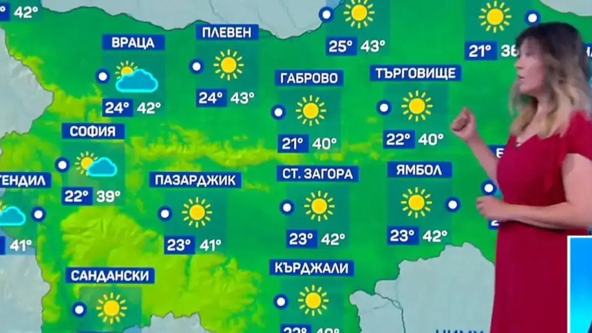 Топ синоптичка на bTV ужаси с прогнозата за събота: Рядко се случва това у нас!