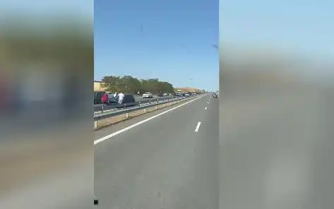 Ад на АМ "Тракия": Верижна катастрофа блокира магистралата, АПИ с извънредни мерки Снимки
