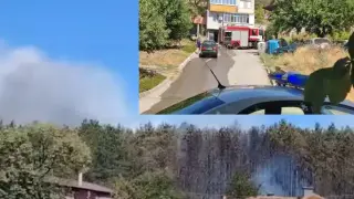 Евакуация в с. Николов заради голям пожар Видео