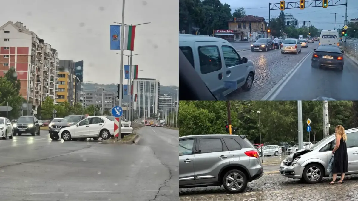 Екшън утро в София: Зрелищни катастрофи и абсурдни ситуации Снимки