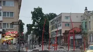 Арт инсталация на пъпа на Добрич подпали мрежата Снимки