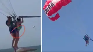 „Усетих как ми смъква долнището на банския“: Туристка с шокиращ разказ за полет с парашут в Тунис Видео