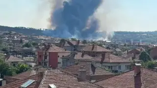 Извънредно: Голям пожар над Харманли