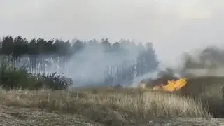 Огнен ад край Гълъбово, общината обяви бедствено положение Видео