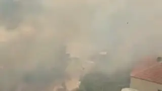 Видео с дрон показва първите минути от ада край морето