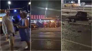 Писъци и кръв! Брутално видео 18+ минути след ужаса с разцепения автобус в София