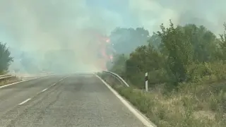 Камион предизвика три пожара край Велико Търново