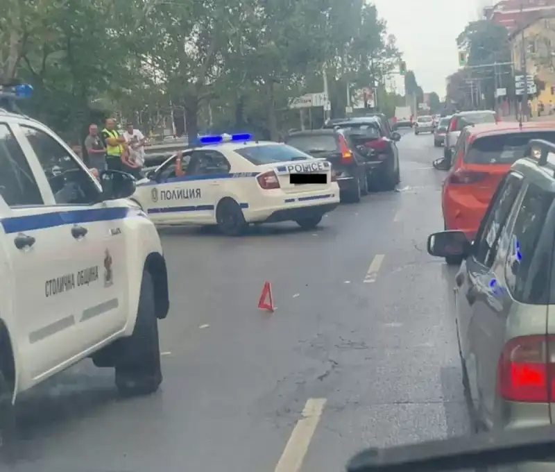 Верижна катастрофа на бул. "Сливница" в София