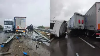 Хаос и блокада на „Хемус“: Зверски сблъсък между камиони и верижно меле затапиха магистралата Видео