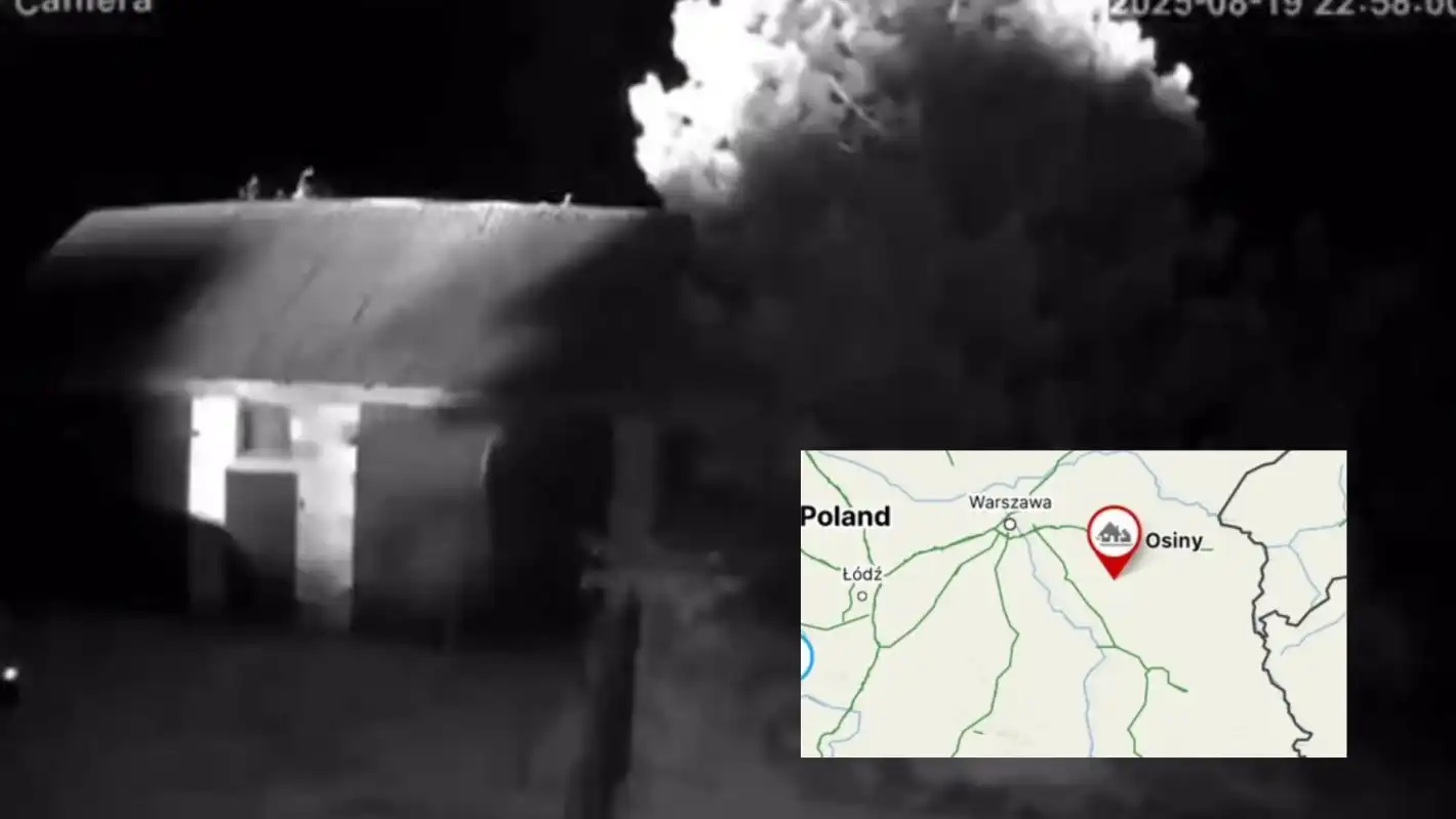 Мистерия и паника: Неизвестен обект се разби и експлодира в Полша Видео