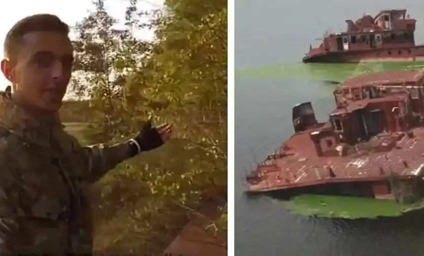 Видео показва гробище за кораби в Чернобил