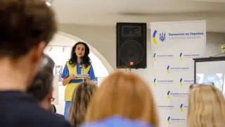 Посланикът на Украйна откри изложба в Пловдив и заговори за поредната руска атака
