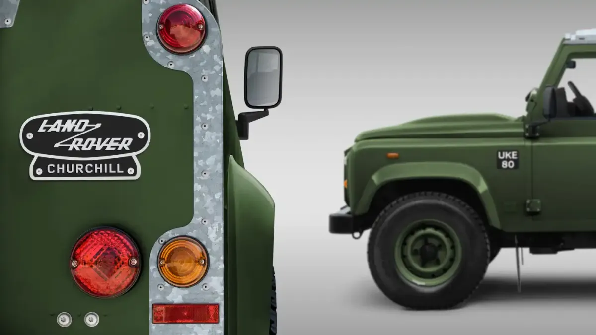 Лимитирана серия класически Defender V8, вдъхновена от личния автомобил на Уинстън Чърчил