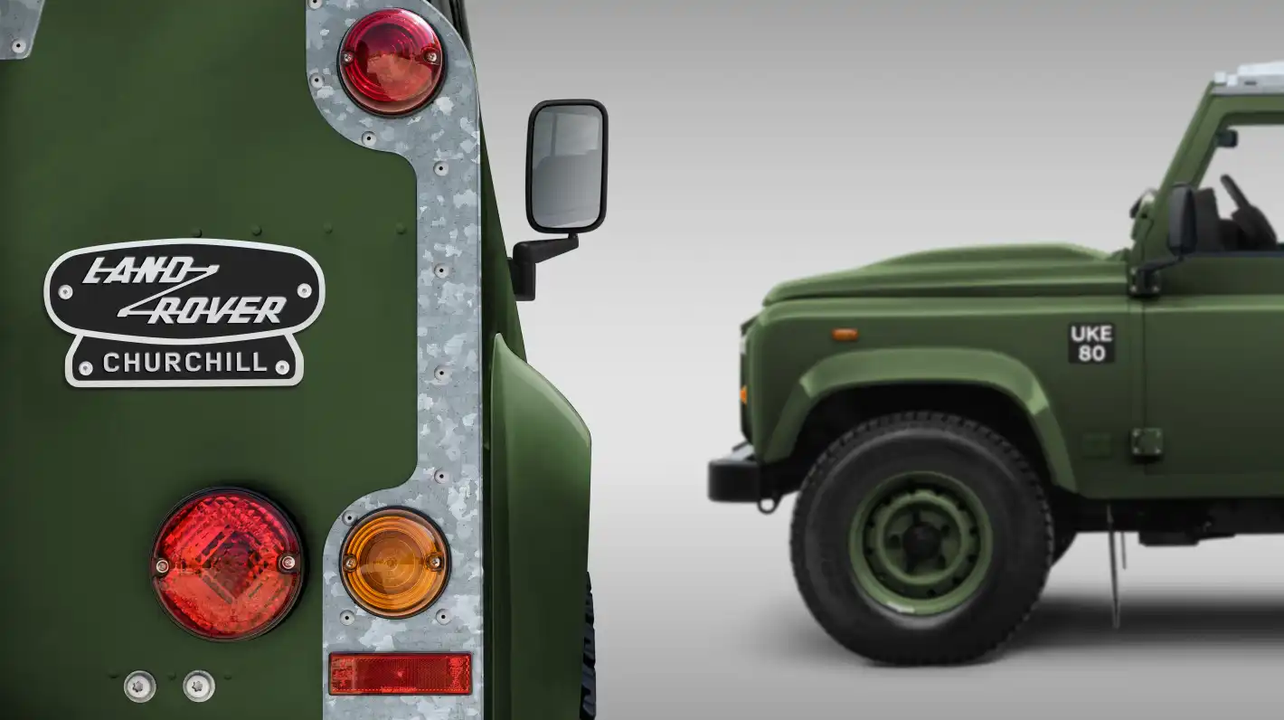 Лимитирана серия класически Defender V8, вдъхновена от личния автомобил на Уинстън Чърчил