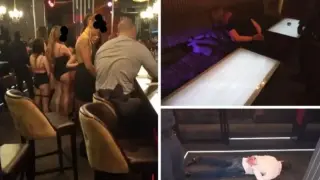 Еротични свидетелки влизат в съда по делото за сводничество в бар "Силикон" в Пловдив