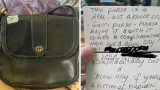 Купи чанта „Гучи“ за 1 евро, а вътре намери потресаваща бележка от предишен собственик