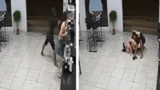 Този крадец не очакваше жена да му приложи зрелищна хватка от джиу-джицу Видео 18+