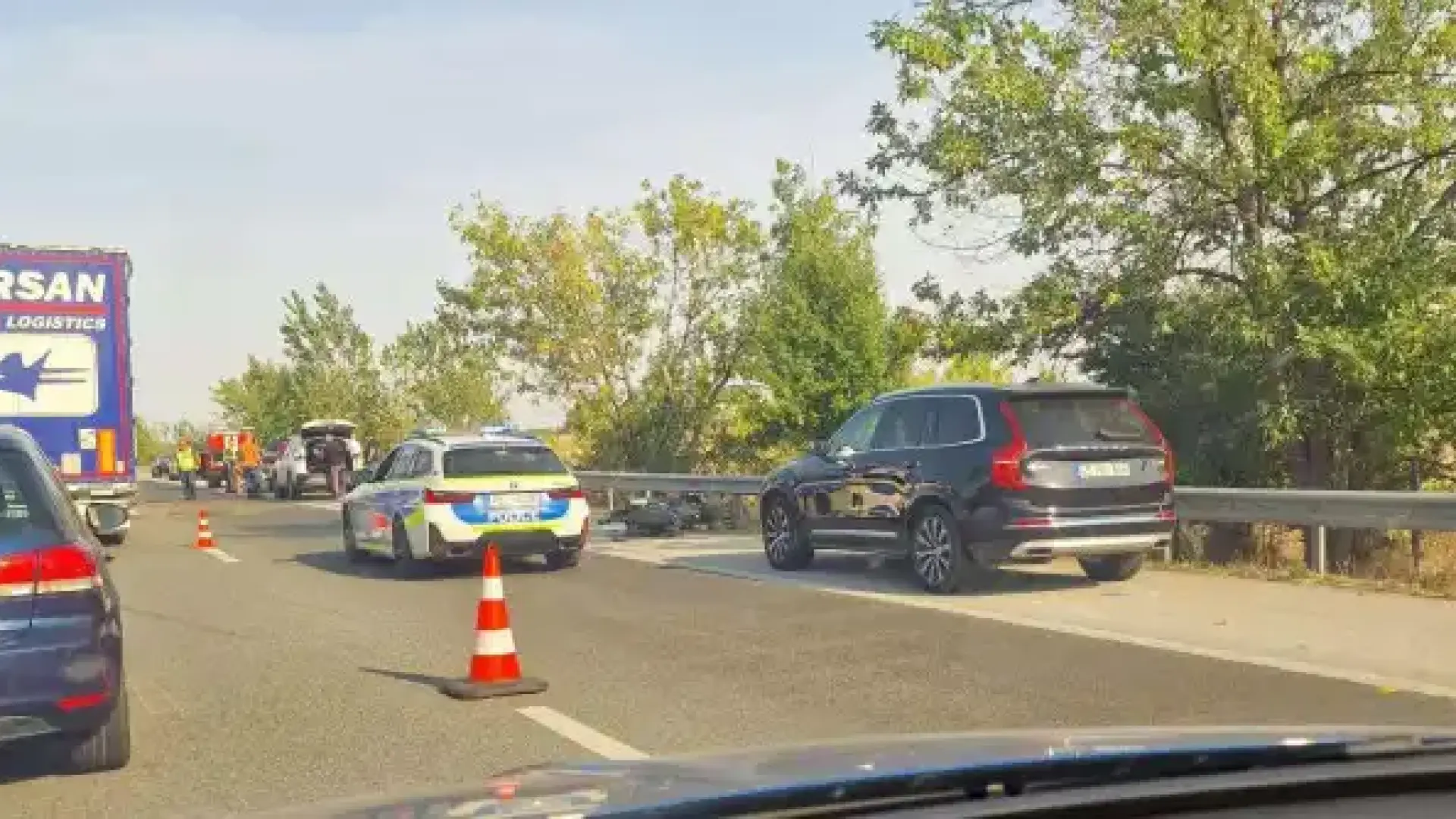 Ад на АМ "Тракия" заради катастрофа