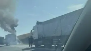 Огнен инцидент блокира АМ "Тракия"