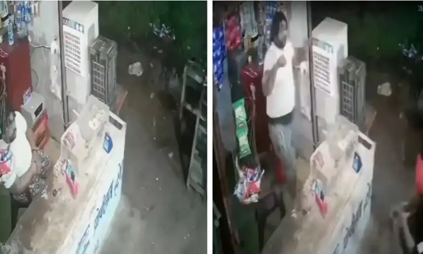 Бандити нападнаха продавач в магазин, но си отидоха с празни ръце Видео