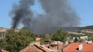 Голям пожар край Панагюрище