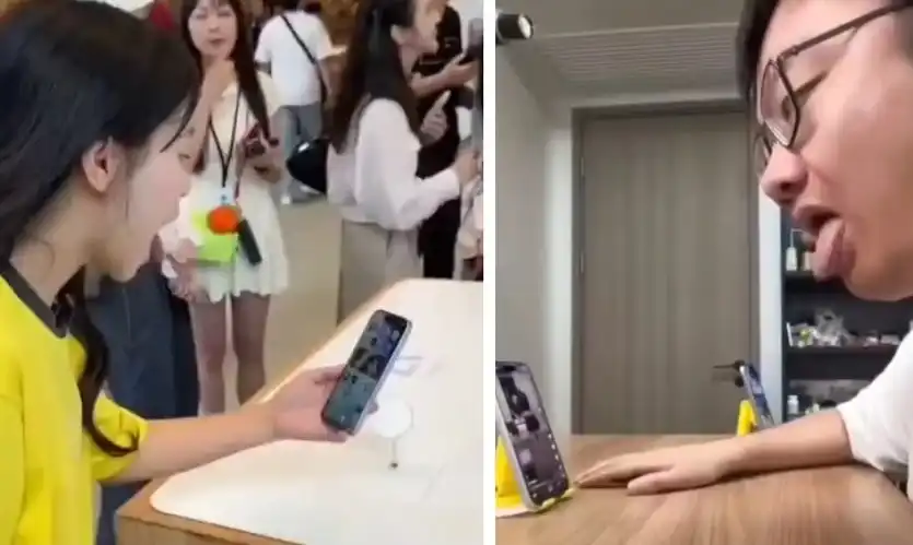Собствениците на iPhone вече могат да плъзгат с език Видео