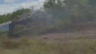 Кошмар с влак край Ветово, летят пожарни Видео