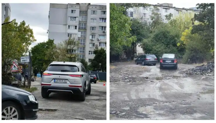Тарикатлък по софийски: Шофьори плащат левче, за да прескочат брутална тапа в "Надежда"