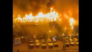 Извънредно: Огнен ад в София в ранни зори Видео