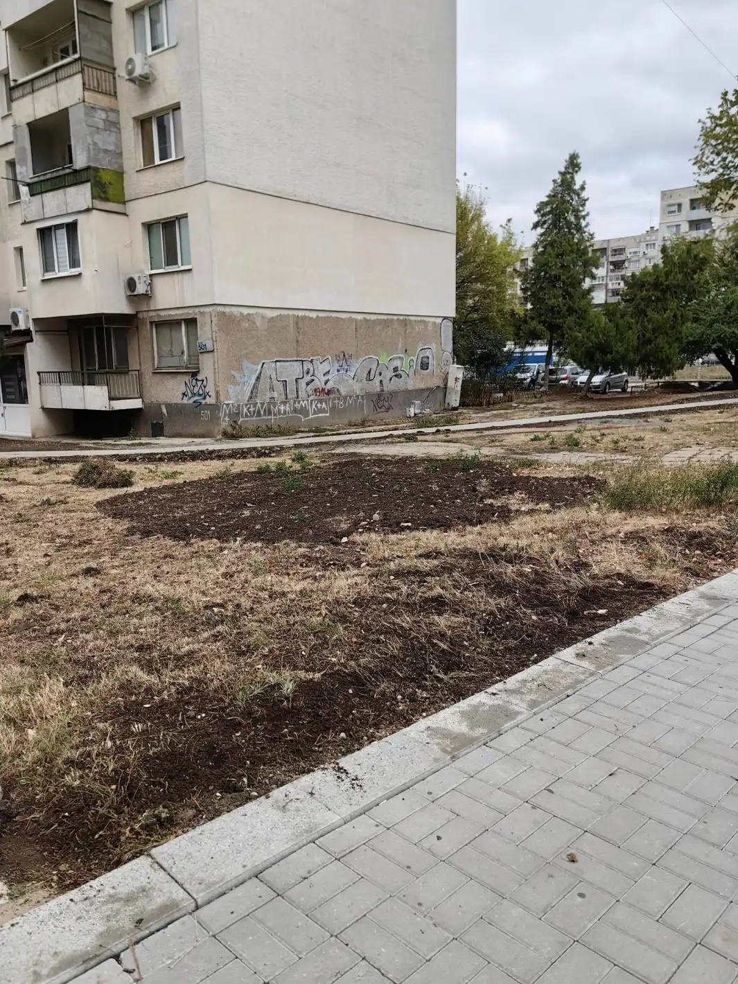 Жена събра погледите с това, което прави в столичен квартал – пред чужд блок Снимки