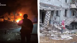 Нощен ужас с жертви в Украйна: Вият сирени, десетки хиляди без ток, Полша вдигна изтребителите Снимки