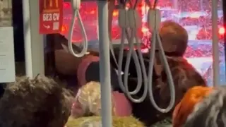 Бой в градския транспорт в Пловдив Видео